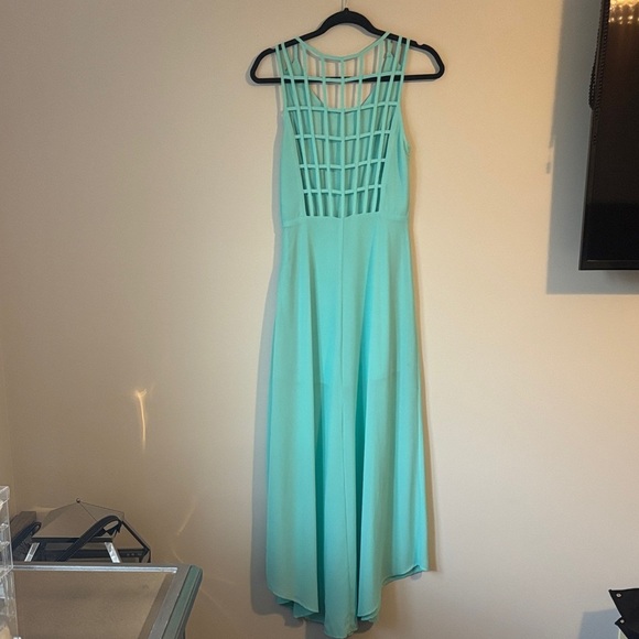Lush Elegant Mint Green Sleeveless Dress size small - Picture 2 of 5
